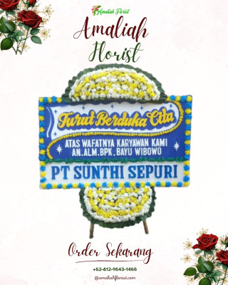 Papan Bunga Duka di Pantai Burung